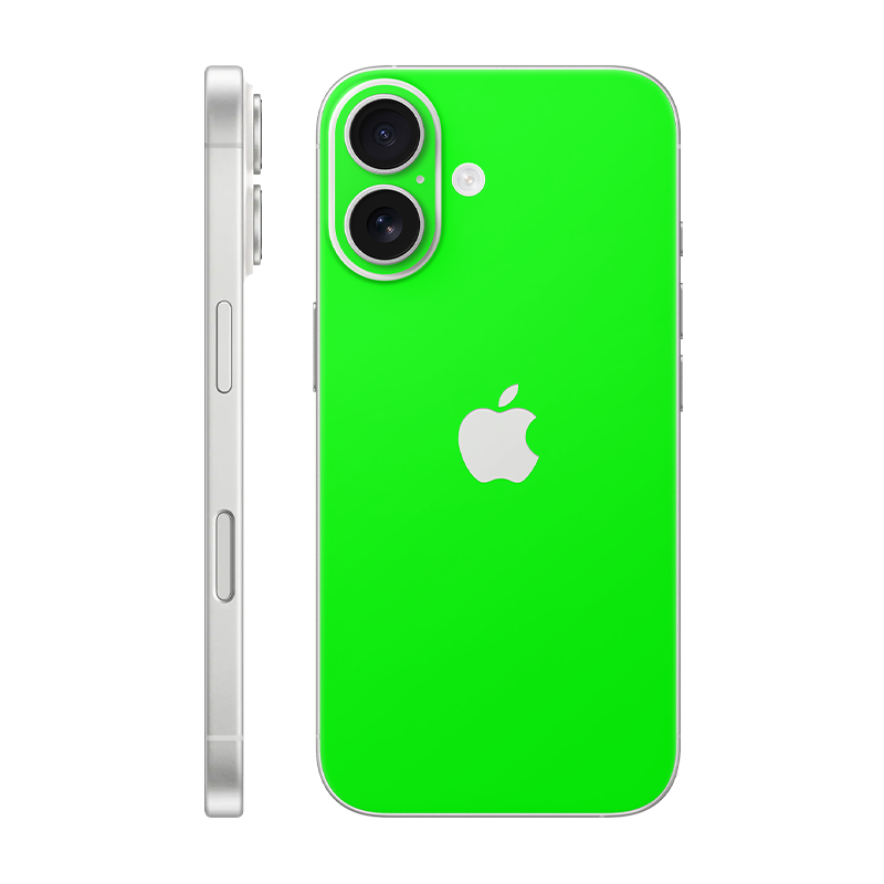 iPhone 16 back only With Logo neon green