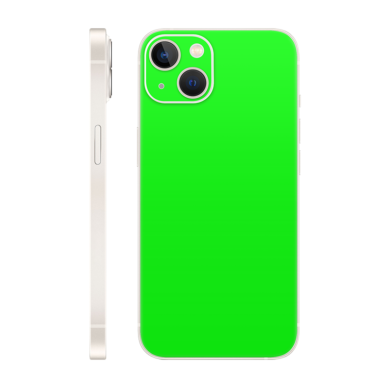 iPhone 13 back only Without Logo neon green