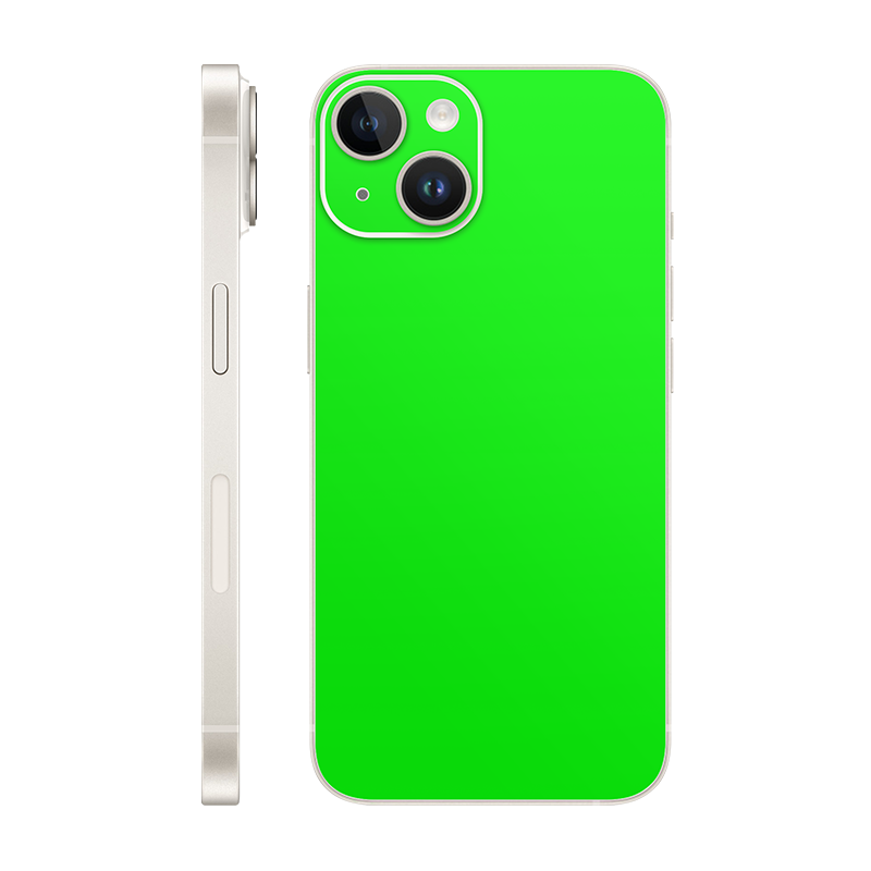 iPhone 14 back only Without Logo neon green