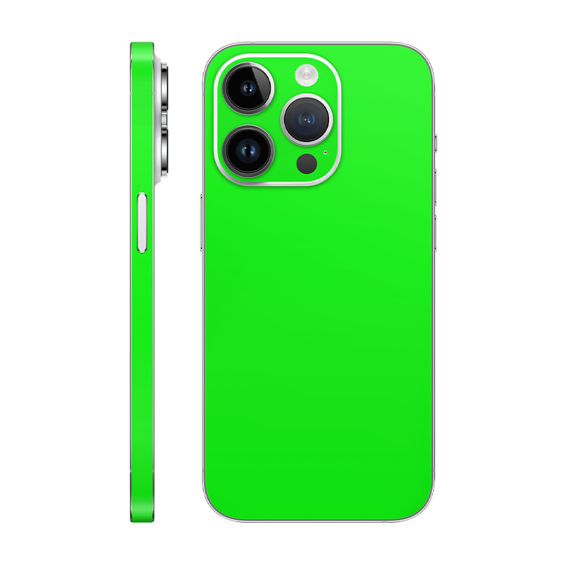 iPhone 14 pro back + Frame without Logo neon green