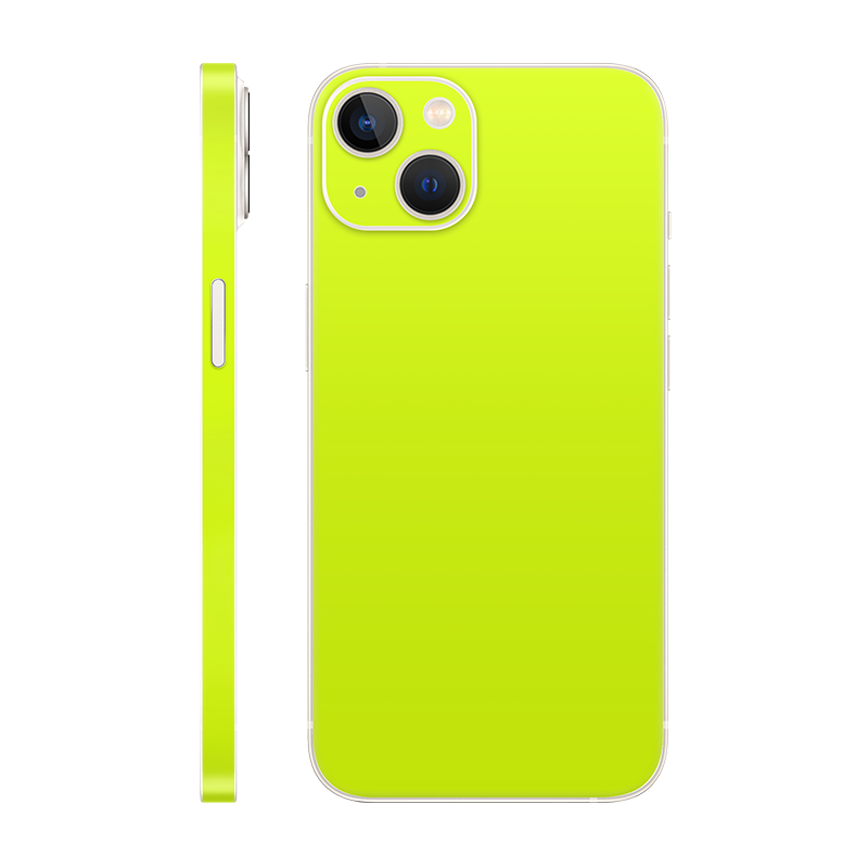 iPhone 13 back + frame Without Logo neon yellow