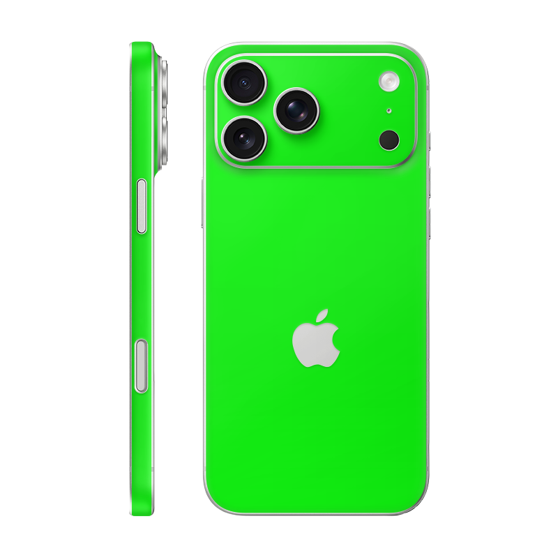 iPhone 17 Pro Max Split Full Wrap With Logo Neon Green