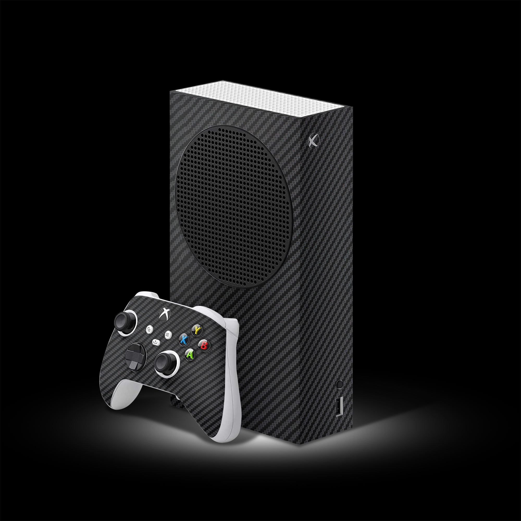 Black Carbon (Xbox S Skin)