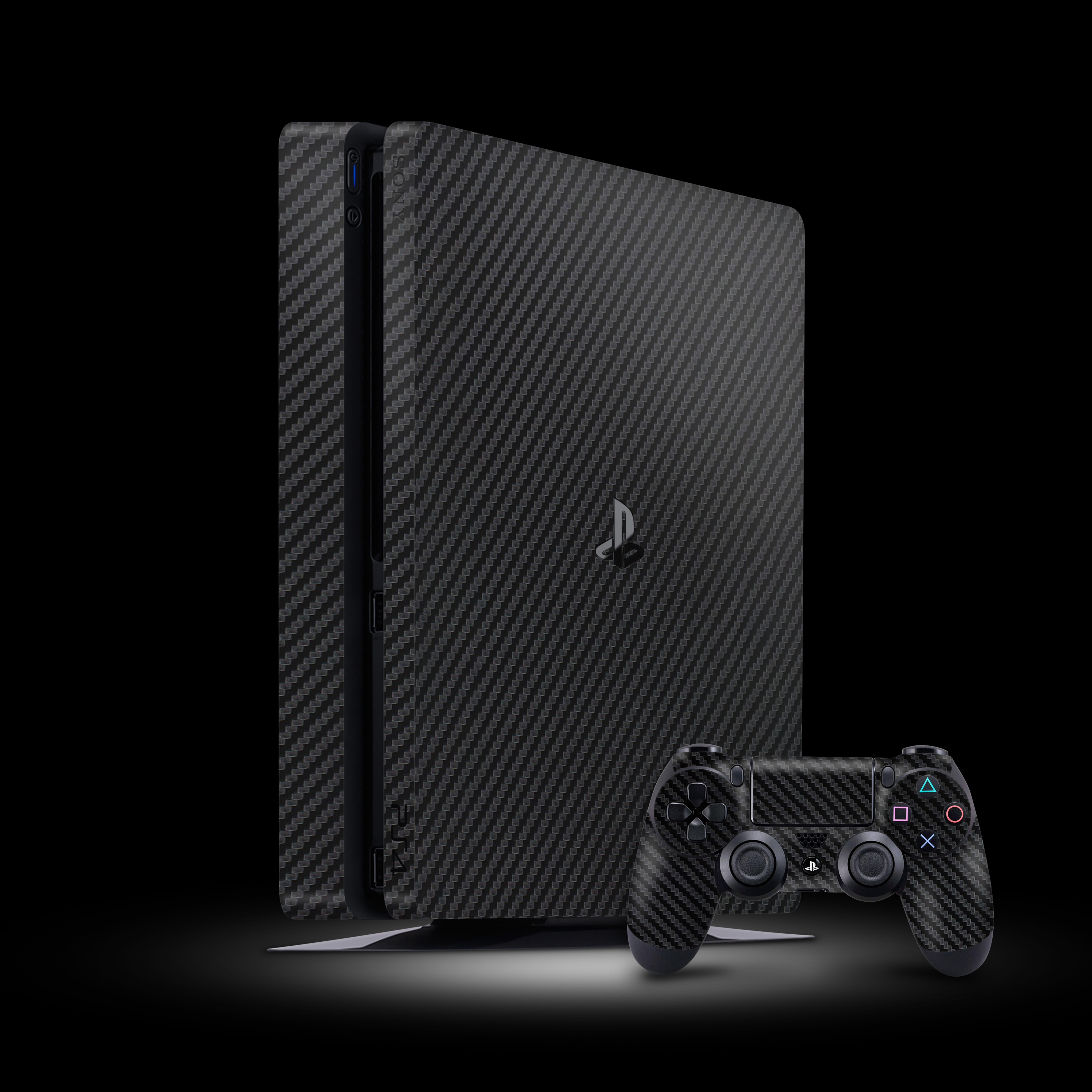 Black Carbon (PlayStation 4 Slim Skin)