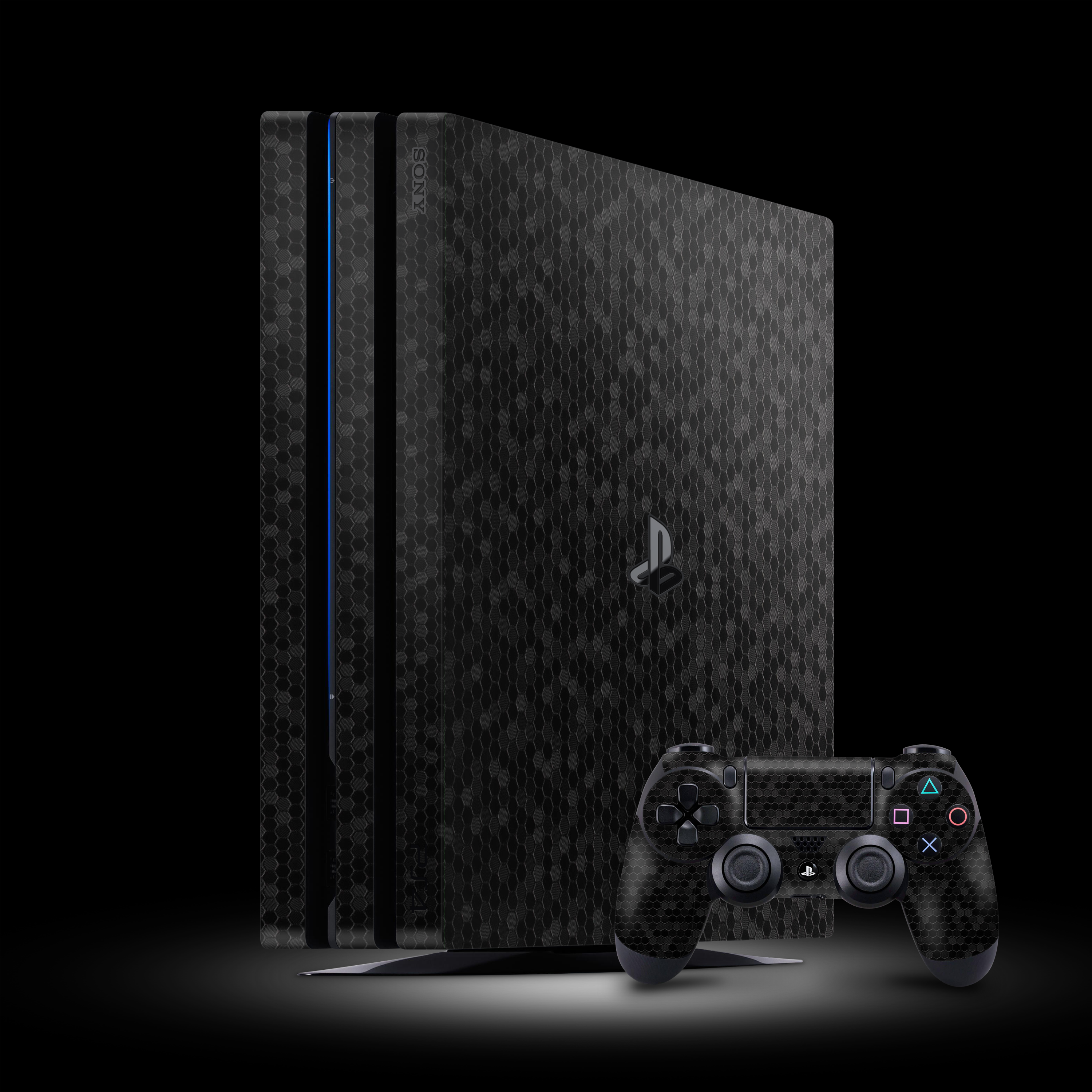 Black Honeycomb (PlayStation 4 Pro Skin)