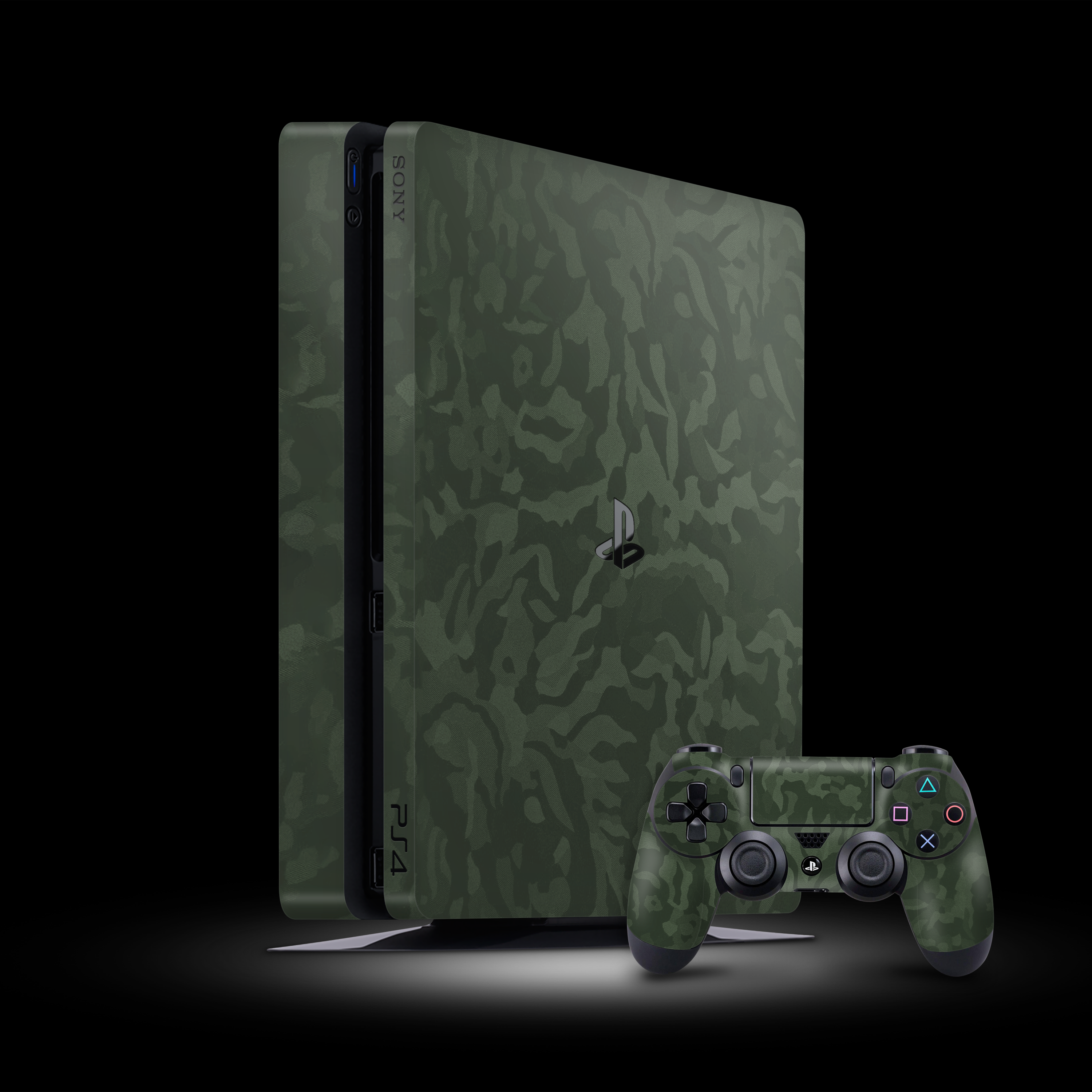Green Camo (PlayStation 4 Slim Skin)