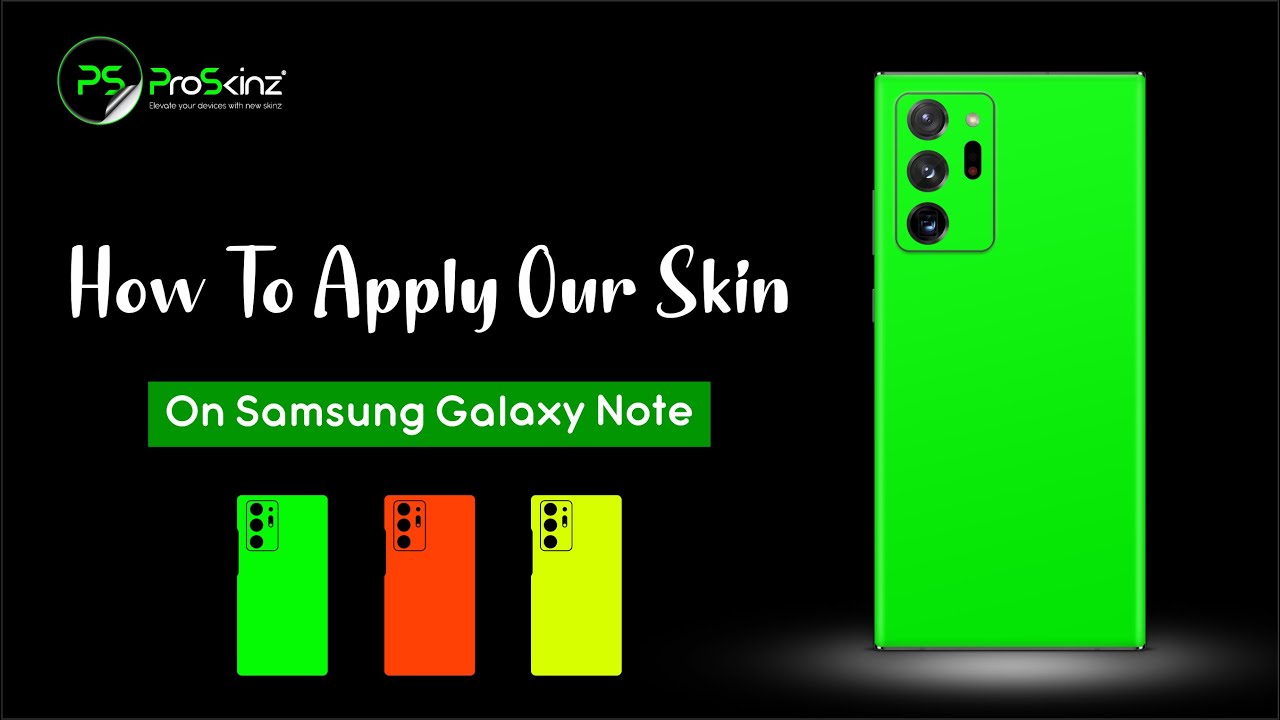 How to Apply a ProSkinz Samsung Note 20 Ultra Skin