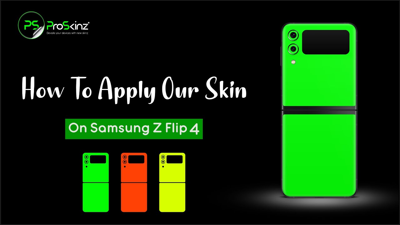 How to Apply a ProSkinz Samsung Z Flip 4 / 3 Skin