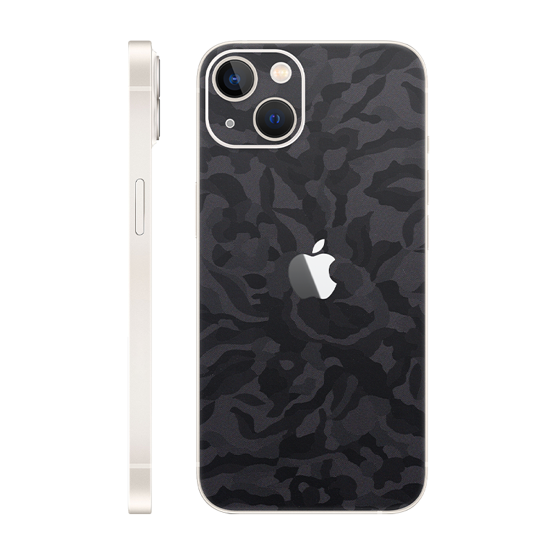iPhone 13 Mini back only With Logo black camo