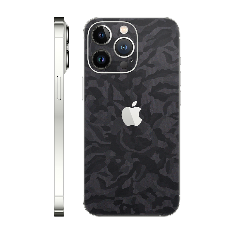 iPhone 13 Pro back only With Logo black camo