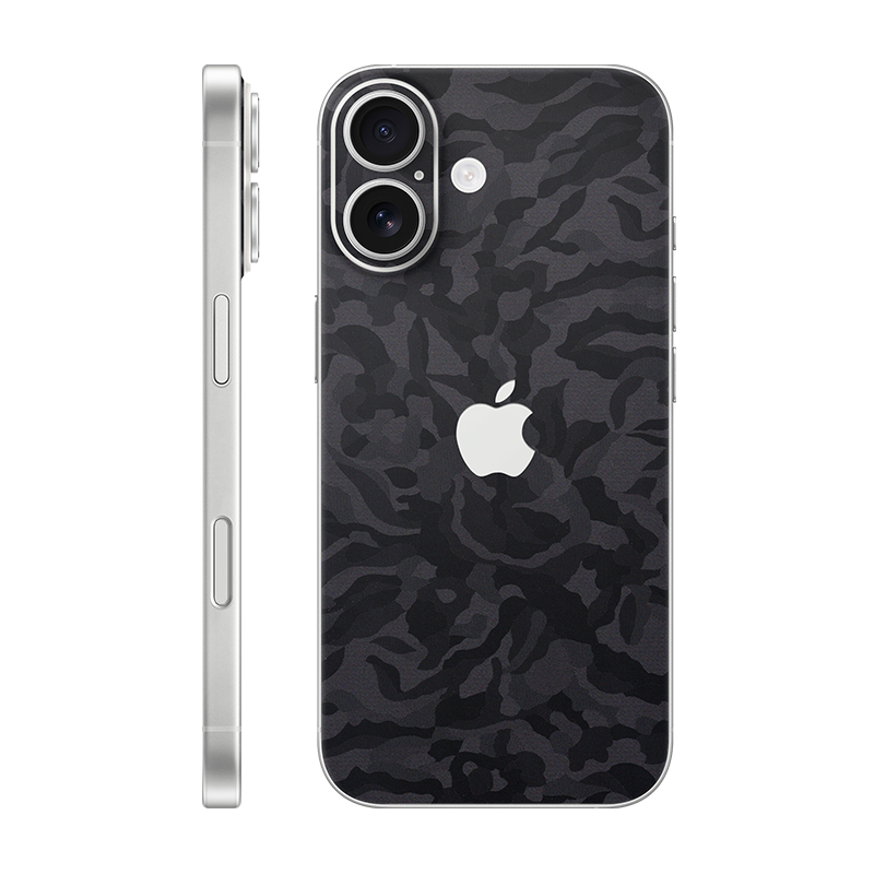 iPhone 17 back only With Logo black camo