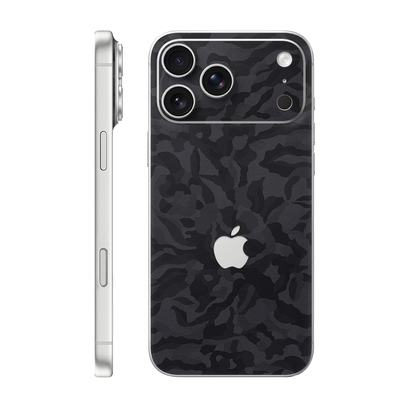 iPhone 17 Pro Max back only With Logo black camo