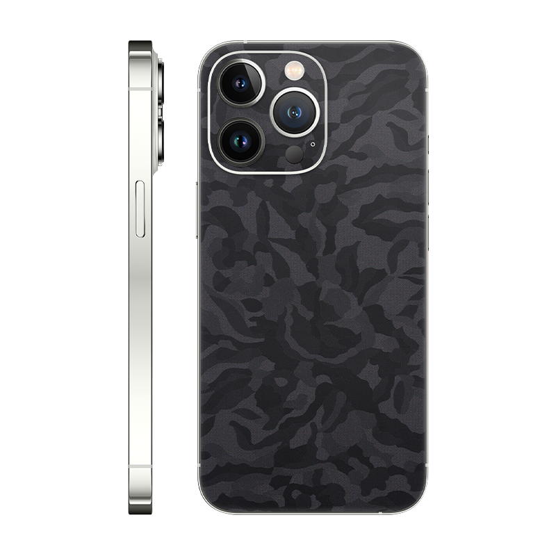 iPhone 13 Pro back only Without Logo black camo