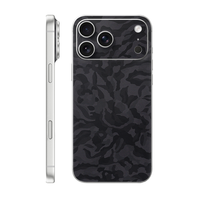iPhone 17 Pro Max back only Without Logo black camo