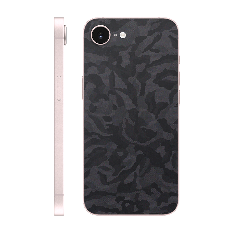 iPhone 17e back only Without Logo black camo