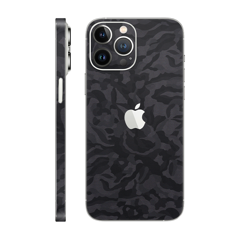 iPhone 13 Pro Max back + frame With Logo black camo