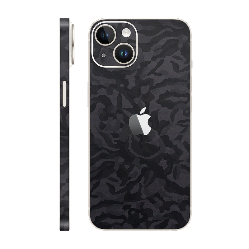 iPhone 14 plus back + frame With Logo black camo