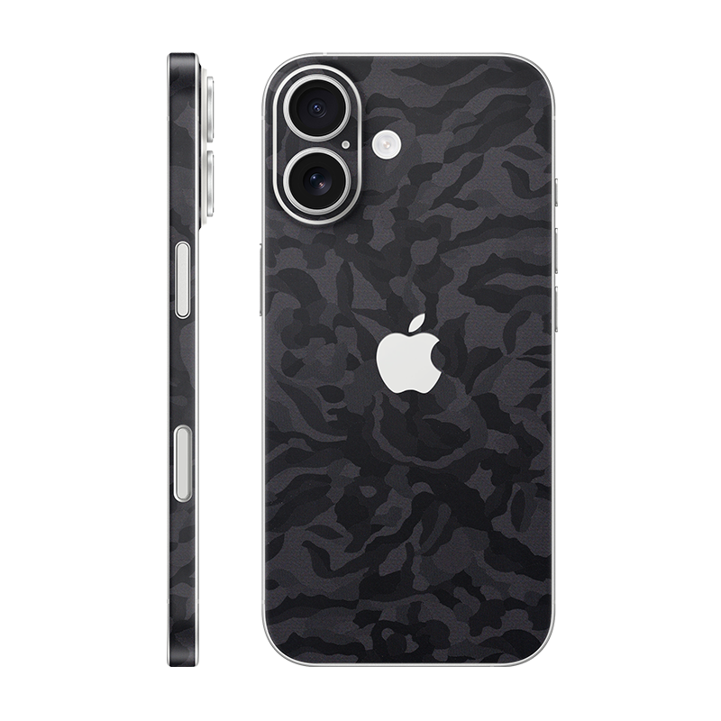 iPhone 17 back + frame With Logo black camo
