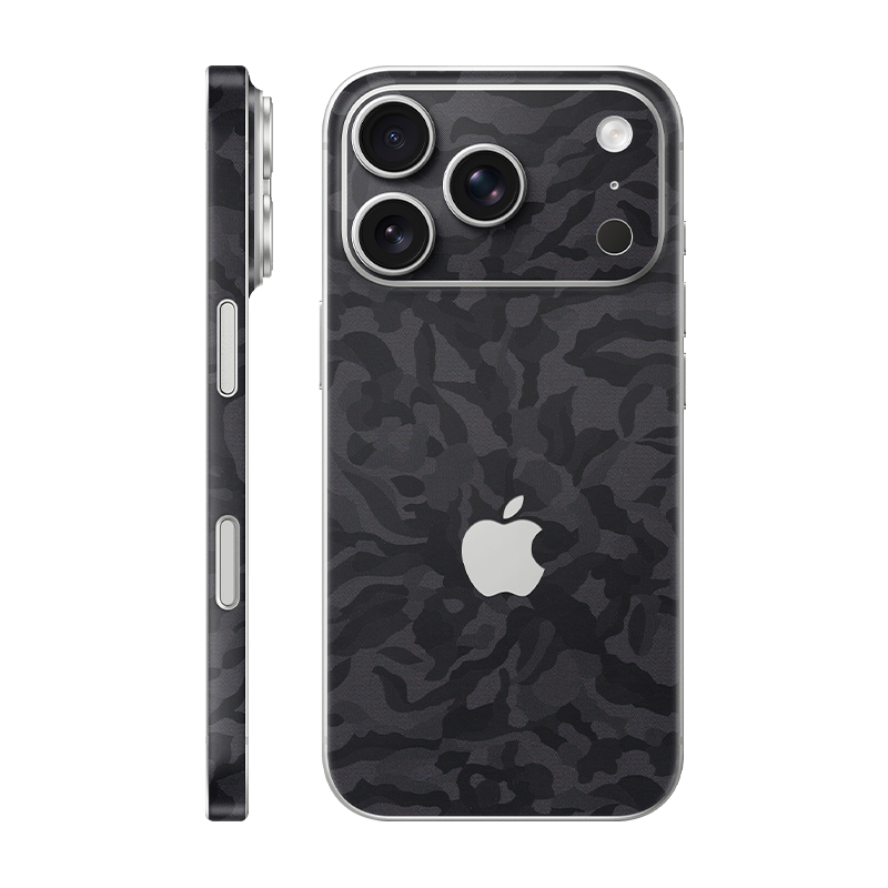 iPhone 17 Pro back + frame With Logo Black Camo