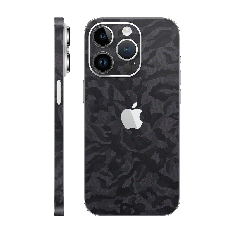 iPhone 14 pro back + Frame with Logo black camo