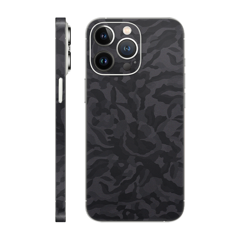 iPhone 13 Pro back + frame Without Logo black camo