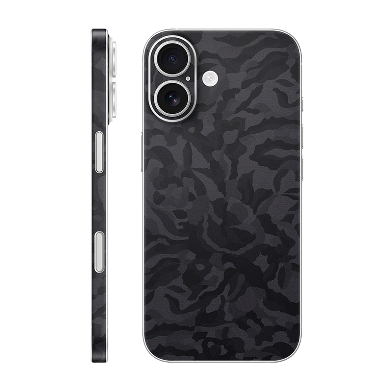 iPhone 17 back + frame Without Logo black camo