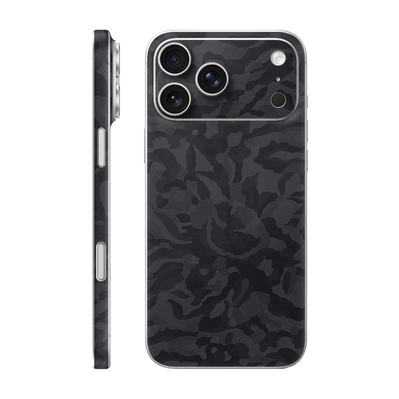 iPhone 17 Pro Max back + frame Without Logo black camo