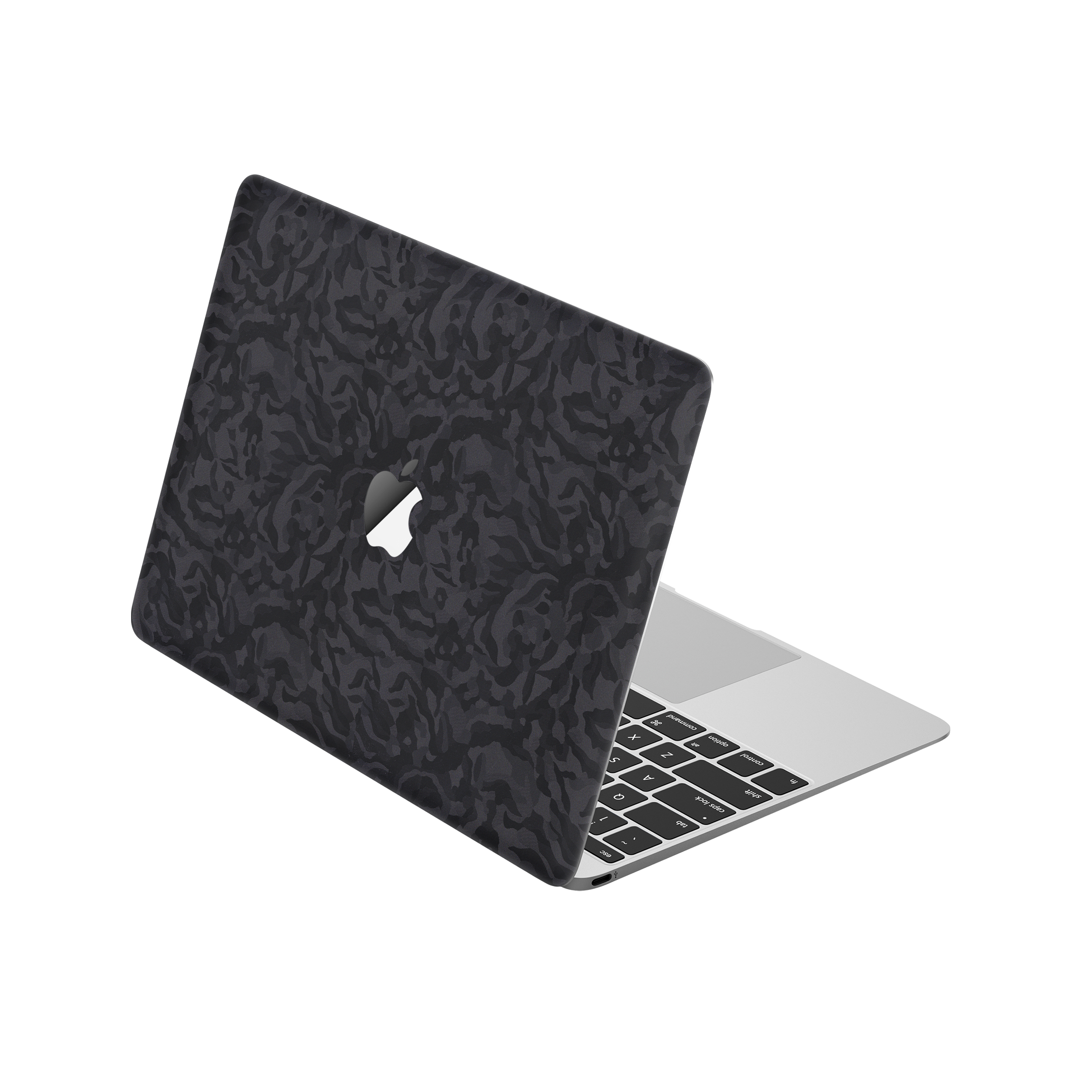 MacBook 12" (Early 2015) Angled Top Black Camo