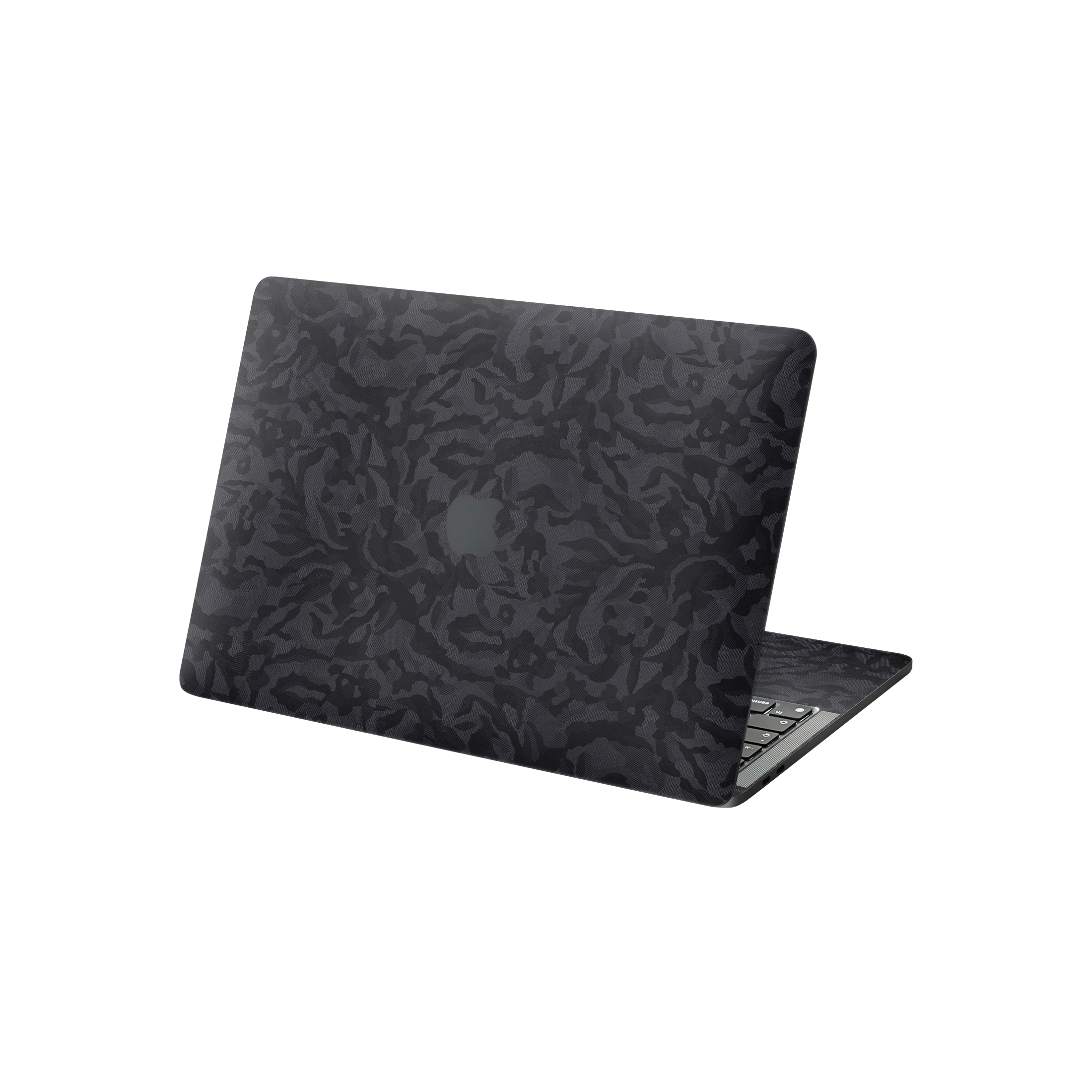 Macbook Pro 13 M2 2022 Angled top and inside Black Camo