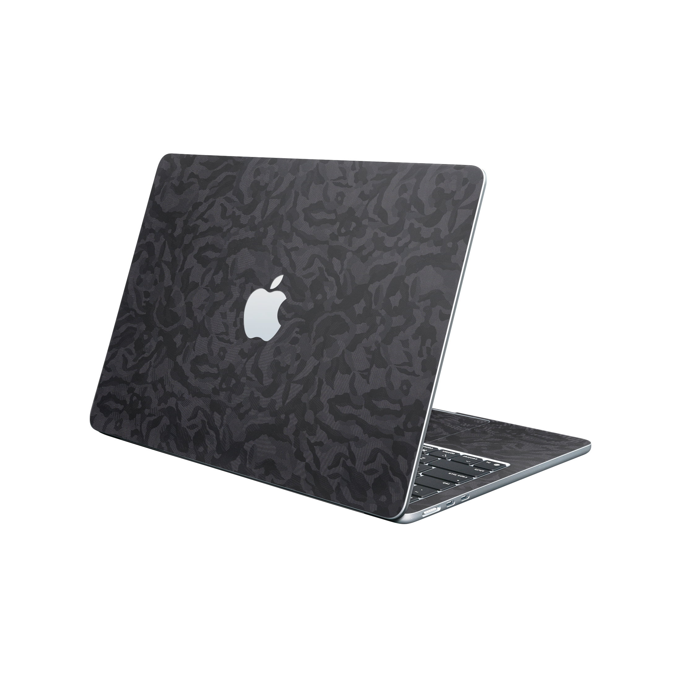 Macbook Air 13 M2 2022 Angled top and inside Black Camo