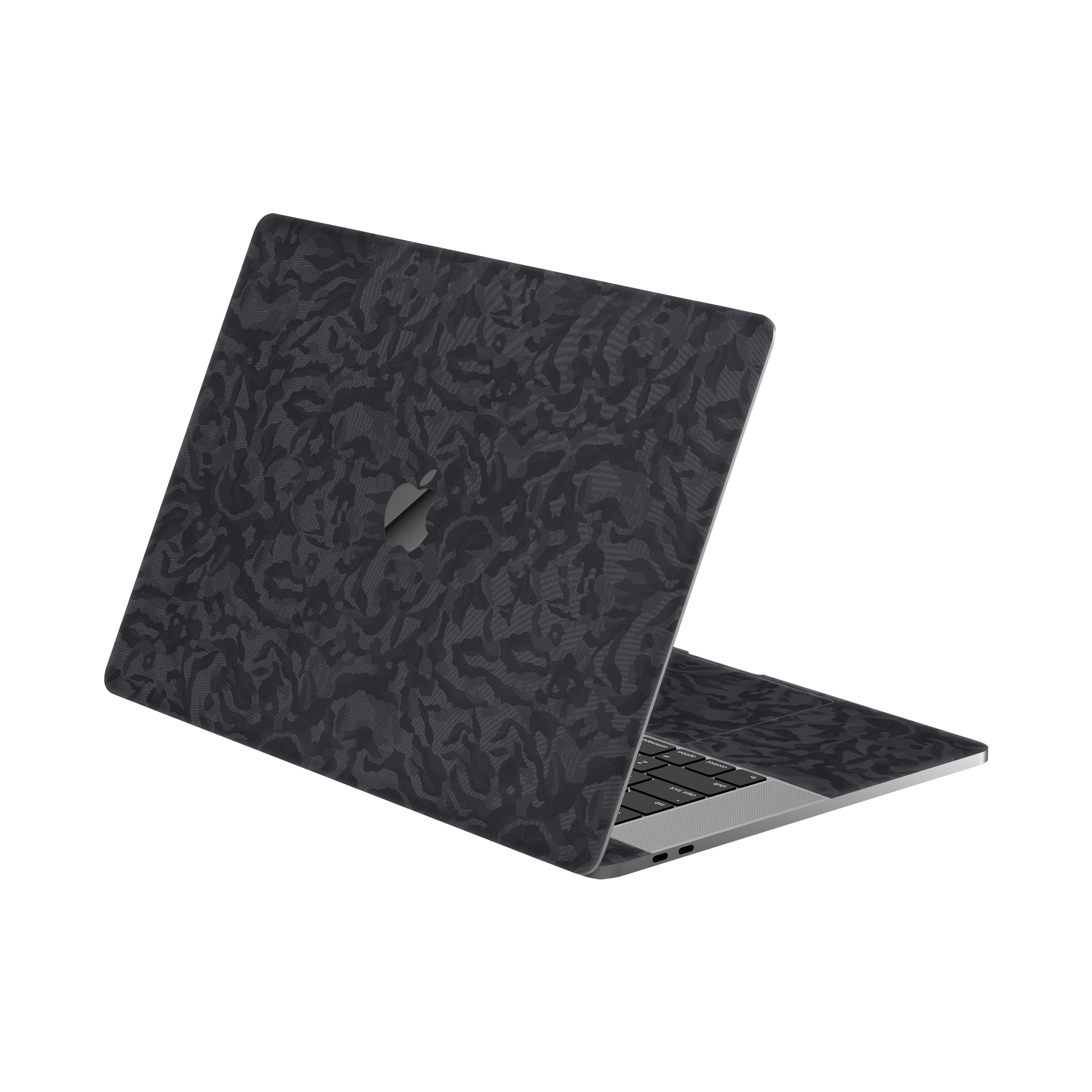 Macbook Pro 15 (2016-2019) Angled top and inside Black Camo
