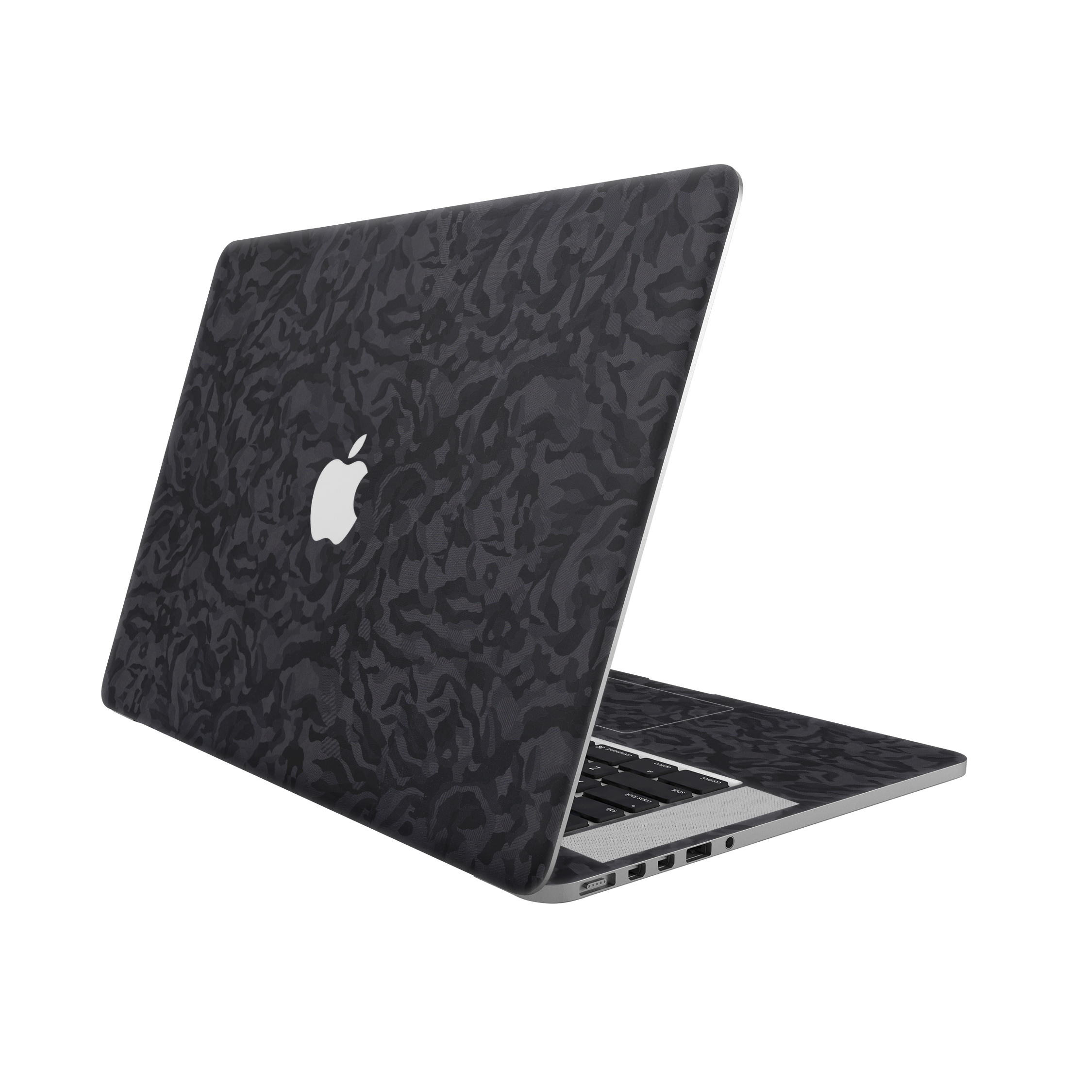 MacBook Pro 15" (Retina 2012-2015) Angled top and inside Black Camo