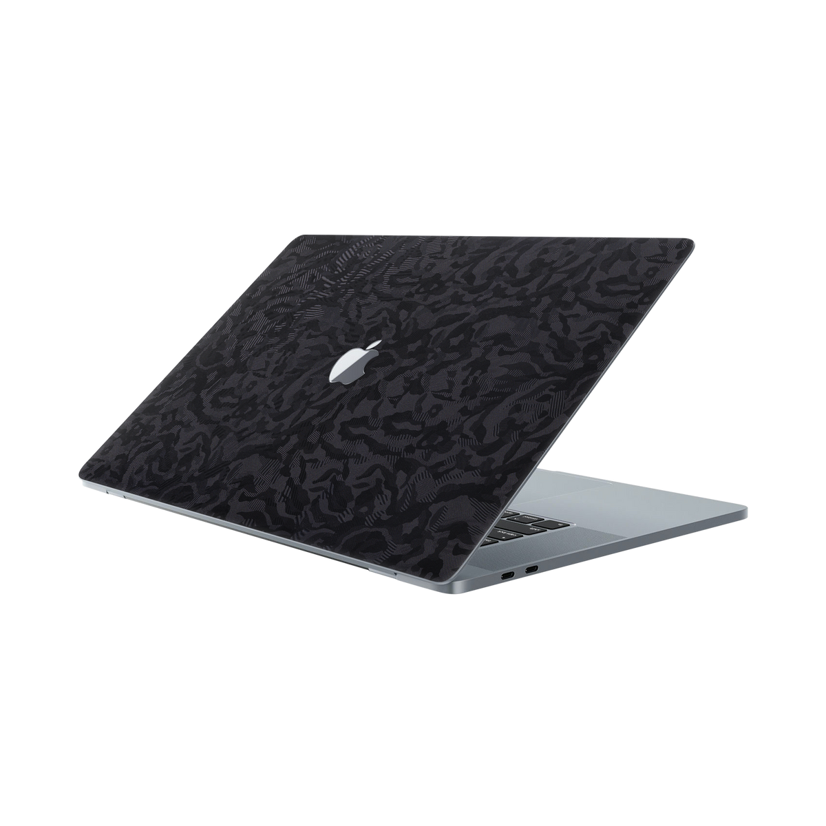 Macbook Pro 16 2019 Angled Top Black Camo