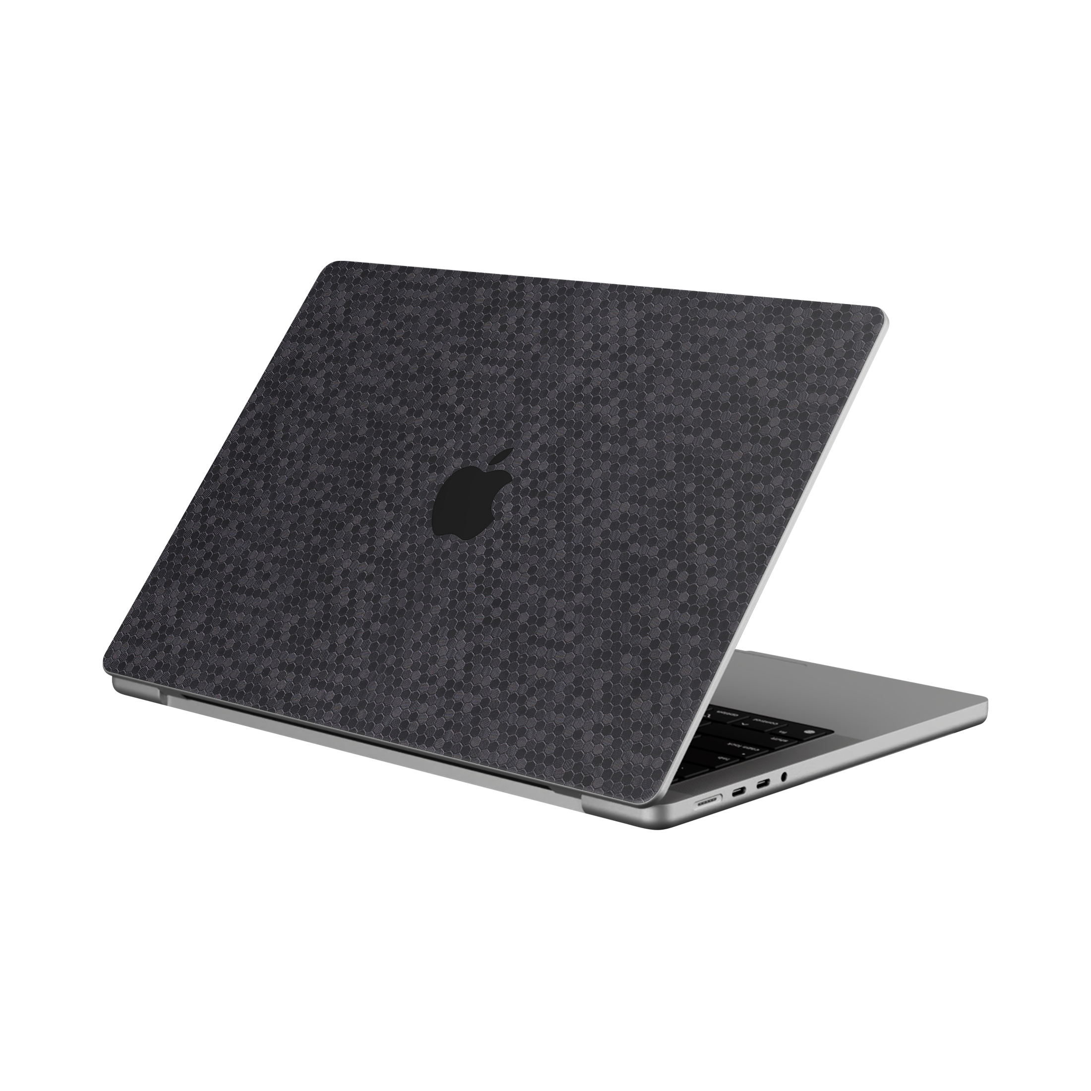 Macbook Pro 14 M5 2025 Angled top Black Honeycomb