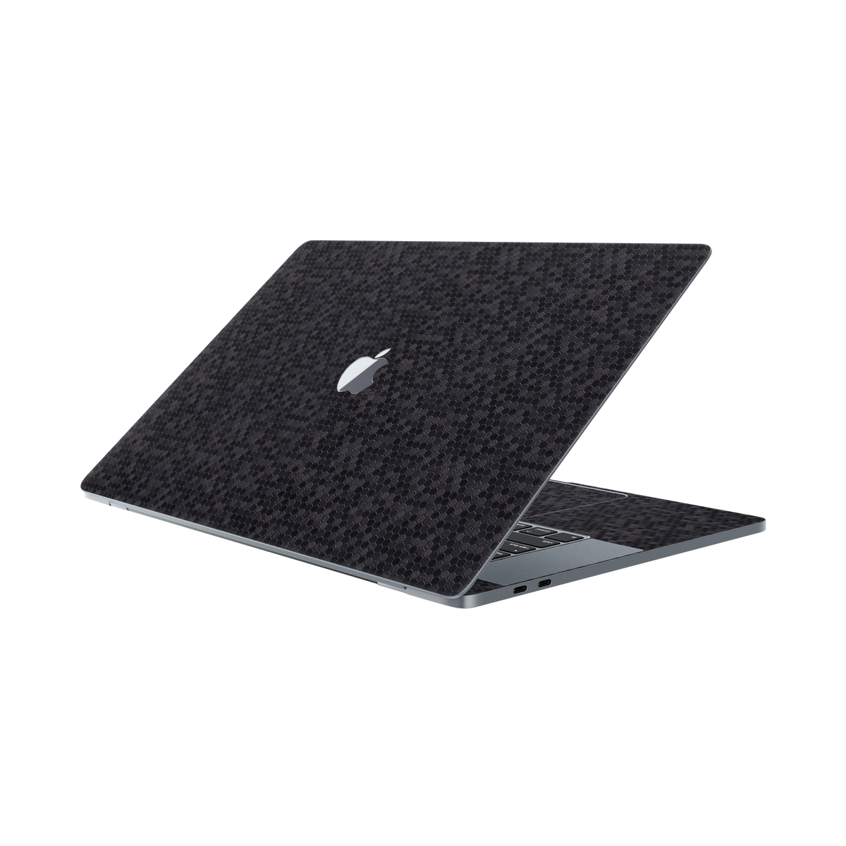 Macbook Pro 16 2019 Angled top and inside Black Honeycomb