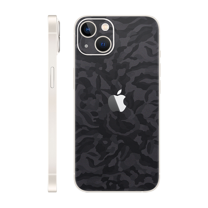 iPhone 13 back only With Logo black camo