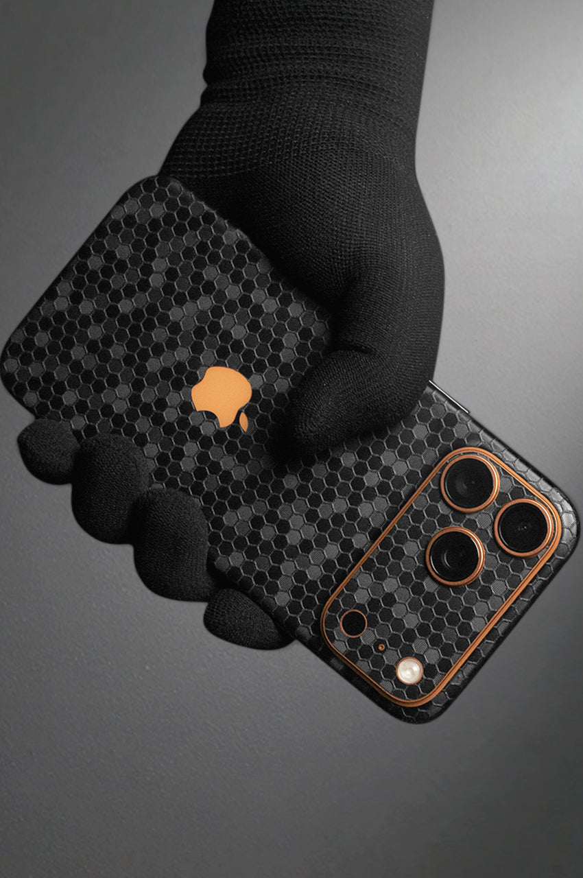 Browse Black Honeycomb Vinyl Skins for iPhone & MacBook