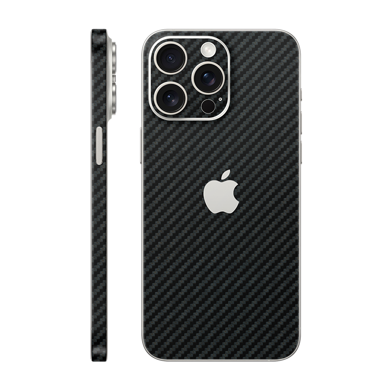 iPhone 15 Pro max back + frame With Logo Carbon