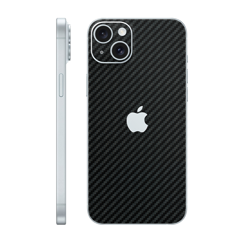 iPhone 15 plus back only With Logo carbon