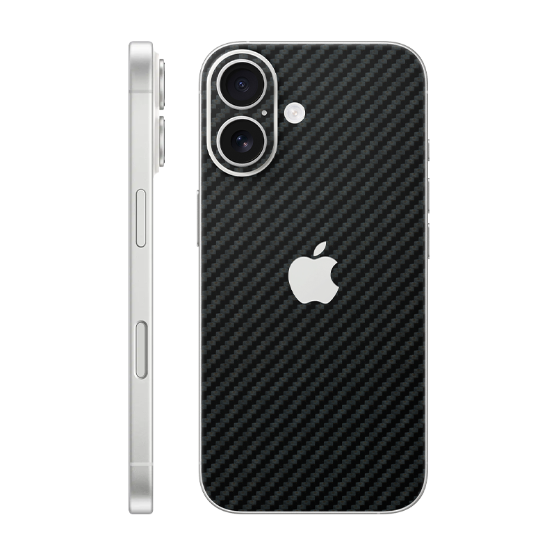 iPhone 16 back only With Logo carbon