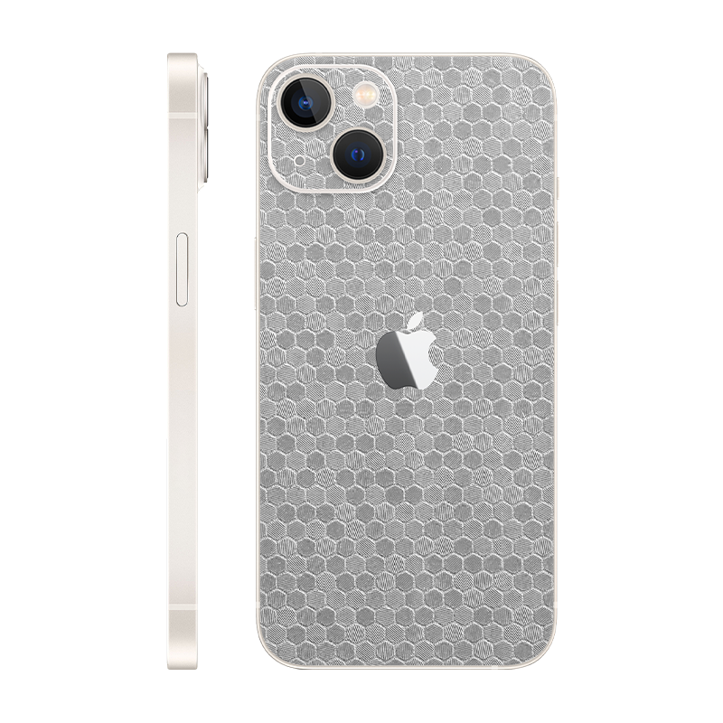 iPhone 13 Mini back only With Logo metallic honeycomb