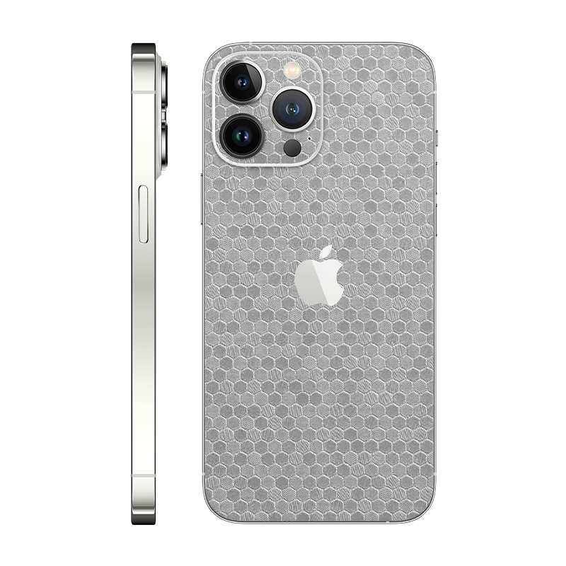 iPhone 13 Pro Max back only With Logo metallic honeycomb