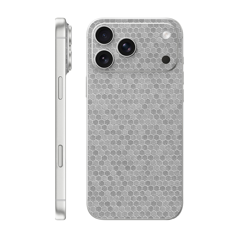 iPhone 17 Pro Max back + frame Without Logo metallic honeycomb