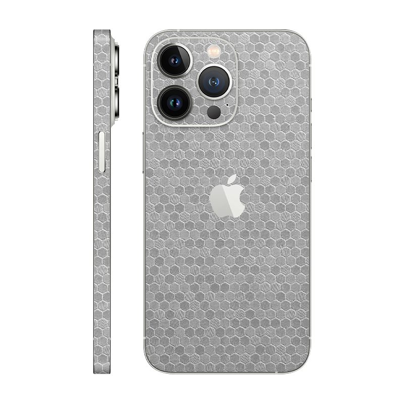 iPhone 13 Pro back + frame With Logo metallic honeycomb