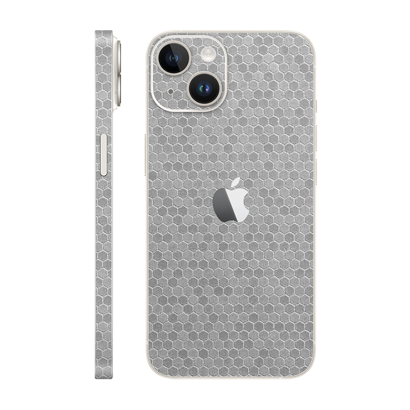 iPhone 14 back + frame With Logo metallic honeycomb