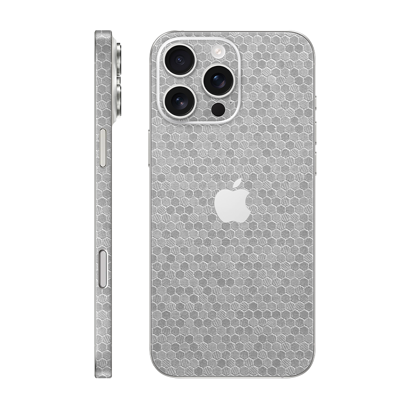 iPhone 16 pro max back + frame With Logo metallic honeycomb