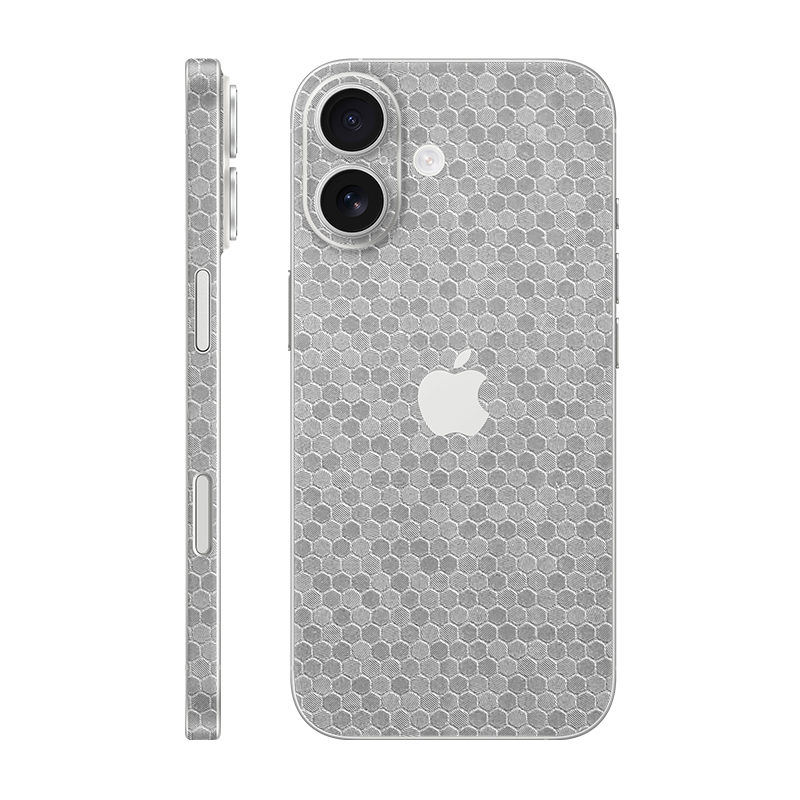 iPhone 17 back + frame With Logo metallic honeycomb
