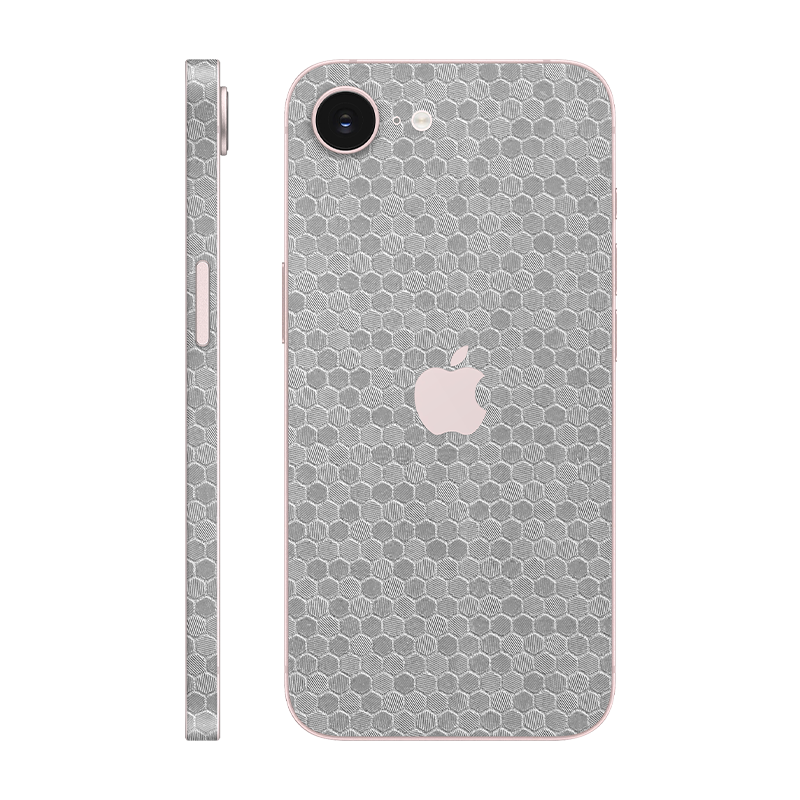iPhone 17e back + frame With Logo metallic honeycomb