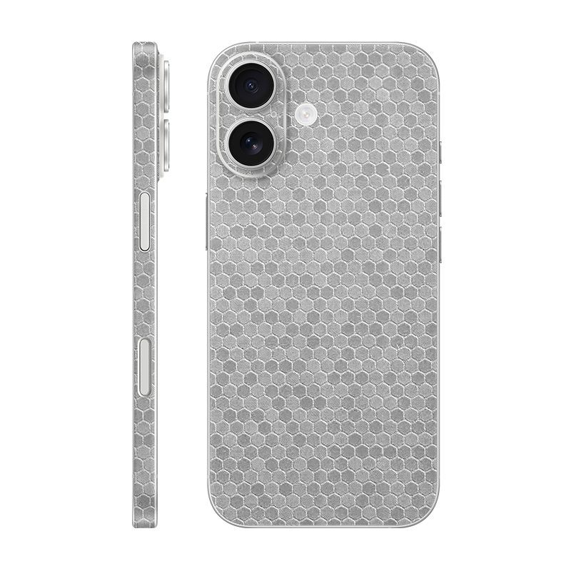 iPhone 17 back + frame Without Logo metallic honeycomb