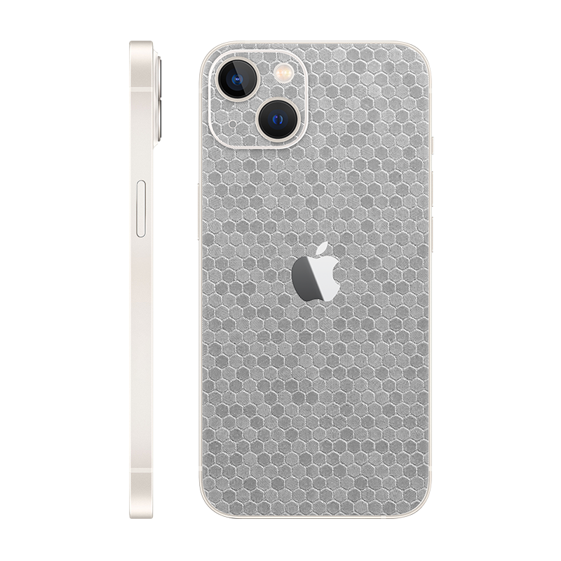 iPhone 13 back only With Logo metallic honeycomb